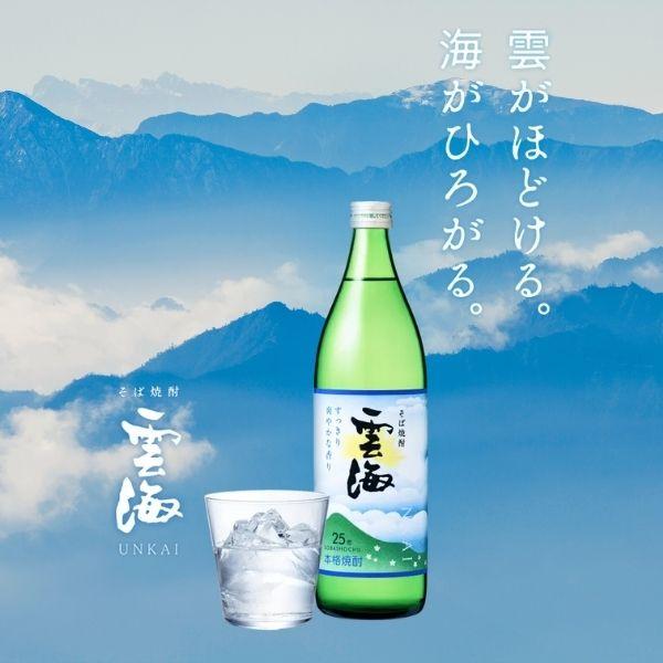 そば焼酎 雲海 1800ml 6本セット そば雲海 雲海 そば焼酎 25度 1.8L パック 1ケース 6本 1800ml 焼酎