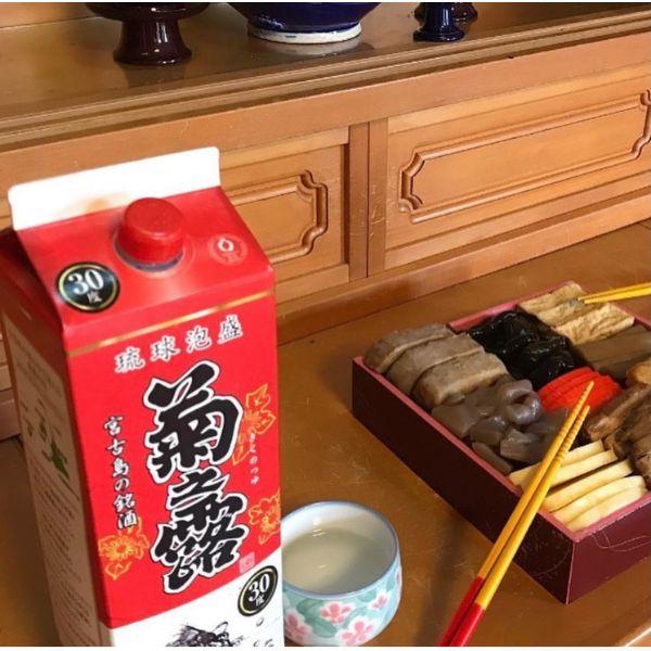泡盛 菊の露 菊之露 きくのつゆ 30度 1.8L パック 1ケース 6本 1800ml