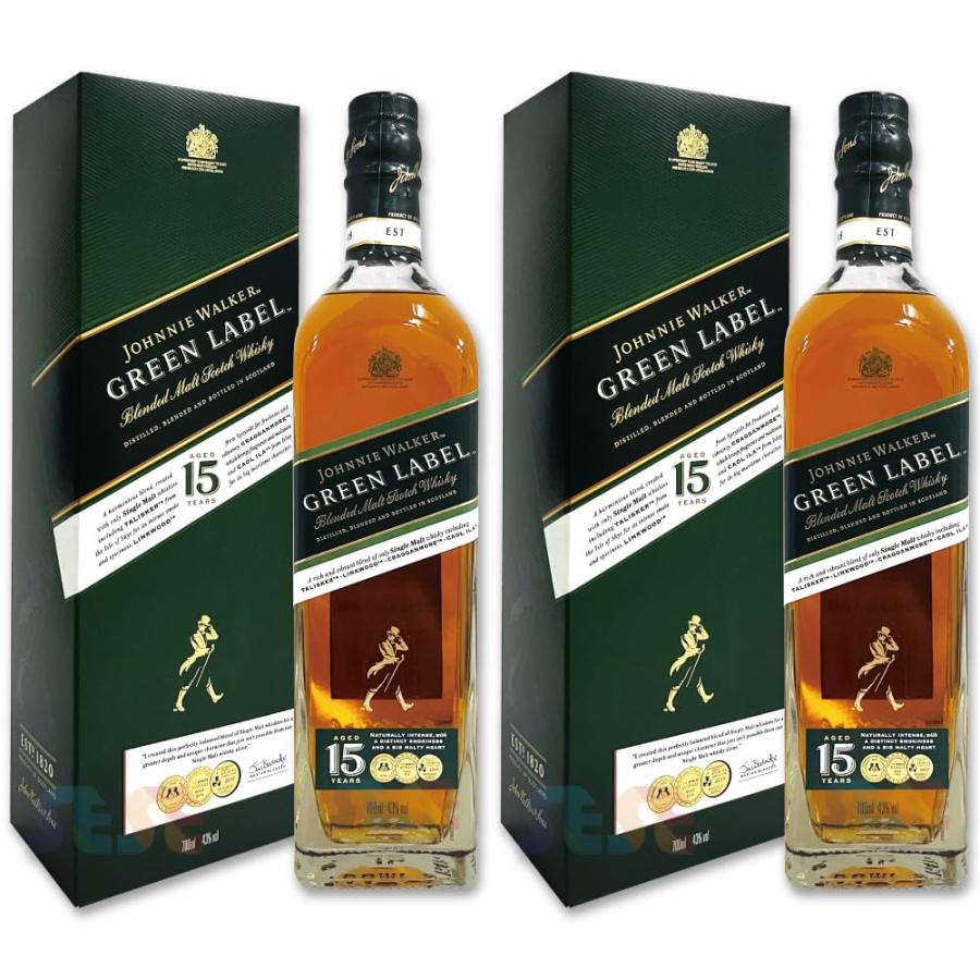 ジョニーウォーカー（JOHNNIE WALKER） 正規品 グリーンラベル 15年