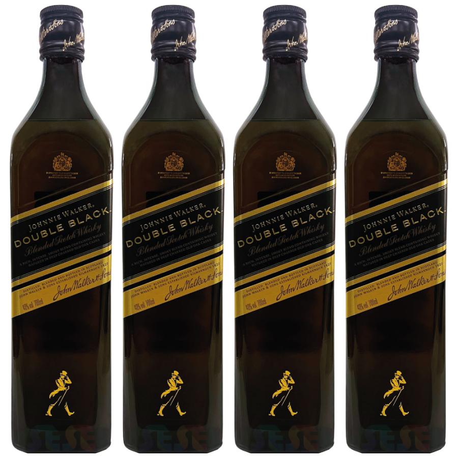 ジョニー・ウォーカー ダブルブラック 700ml 4本セット ジョニーウォーカー（JOHNNIE WALKER） [正規品] ダブルブラック 700ml