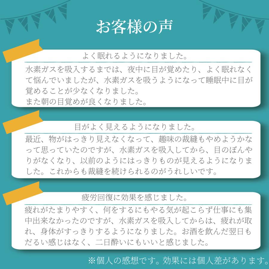 水素吸入器 アリビオ 水素吸引器 水素ガス 水素吸入 水素生成器 小型 コンパクト ポータブル 持ち運び 充電式 純水素ガス alivio H 家庭用｜liquramo｜18