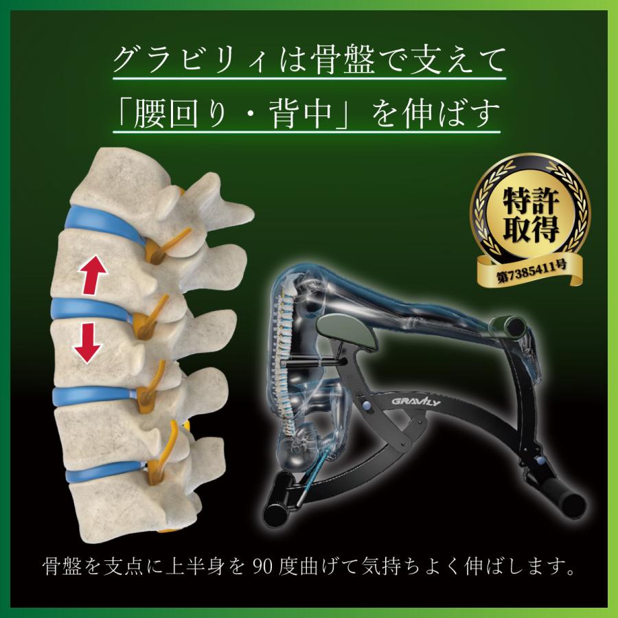 グラビリィ Gravily 腰 腰痛 背筋 姿勢 骨盤 矯正 腰椎 ゆがみ