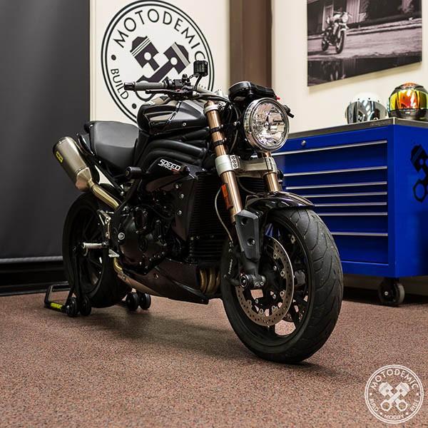 SPEED TRIPLE 11〜15　16〜17　ハロゲン　シングルヘッドライト コンバージョンキット　MOTODEMIC