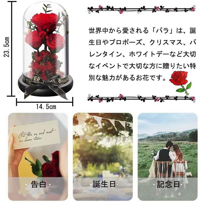 可愛い プリザーブドフラワー バラ ブルー ローズ 薔薇 花 ガラスドーム LEDライト付き 木製ベース ブリザードフラワー ロマンティック プリザーブドフラワー バラ ブルー ローズ 薔薇 花 ガラスドーム LEDライト付き 木製ベース ブリザードフラワー ロマンティック