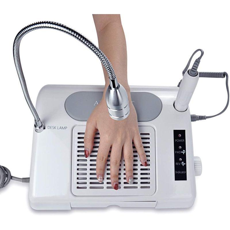 Biutee ネイルマシン 3 in 1 LED ランプ 電動ネイルドリル ネイルダスト集塵機 多機能 65W 電気ネイルマシン ネイルマシ LED 電動ネイルドリル ネイルマシン in ランプ ネイルダスト集塵機 多機能 65W 電気ネイルマシン ネイルマシ IN