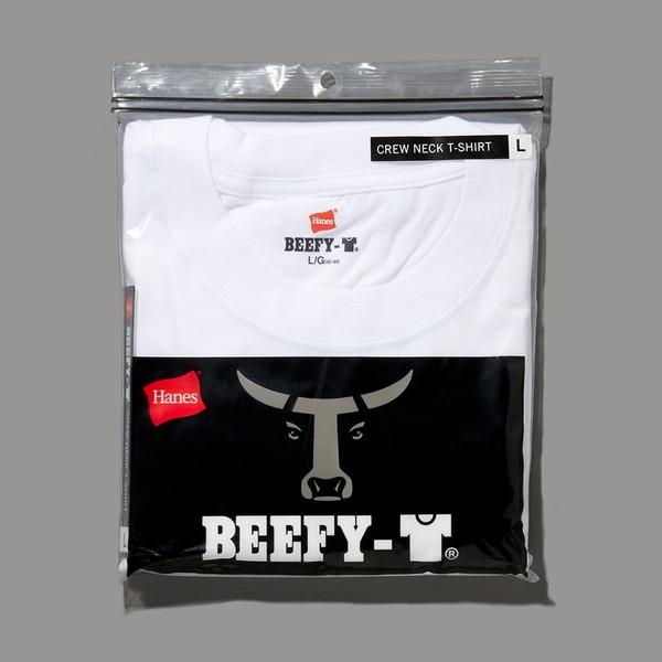 Hanes/ヘインズ H5180-010 BEEFY-T Tシャツ カジュアル ヘビーウェイト 無地 Tシャツ 半袖 ホワイト｜lisa-sports｜04