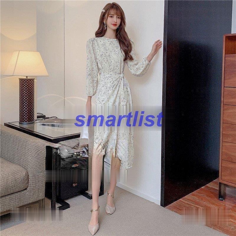 ファッション 可愛すぎるフェミニンデザイン ワンピース 長袖 レディース 花柄ワンピース 春秋 長袖ワンピース 秋 エレガント 代30代40代 通勤通学 着痩せ スリム 韓国ファッション 二次会 Pqkyrjcn81 Www Kbdav Ac In