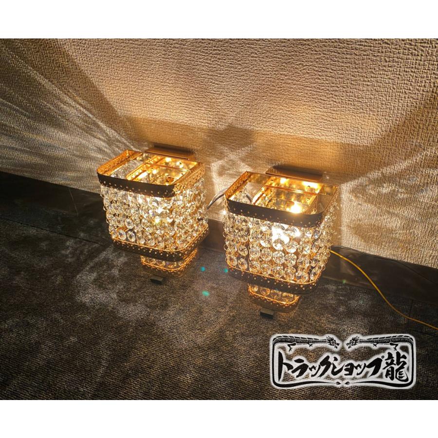 ゴールドキングシャンデリア壁掛け調光器セットデコトラ男の城