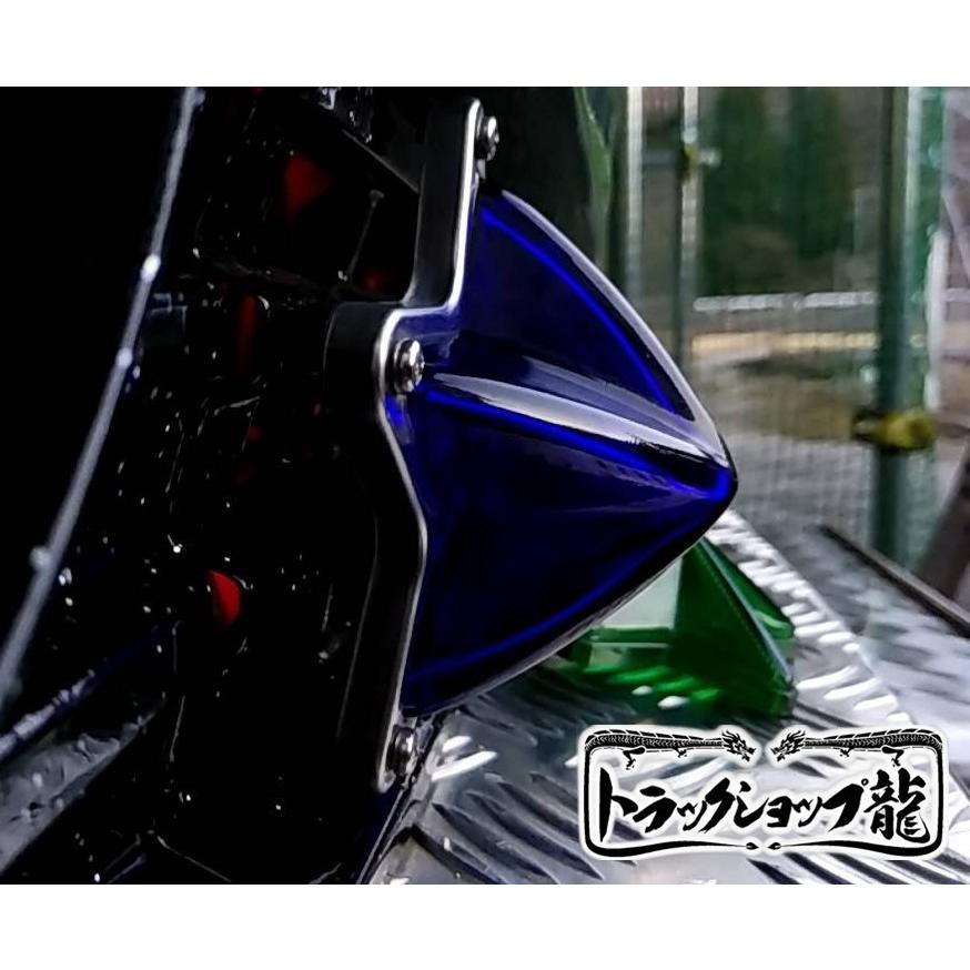ガラス製 とんがり星マーカーレンズ 瑠璃色 ブルー 5点留めマーカー用