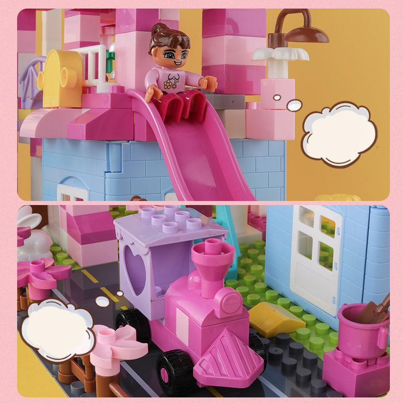 ブロック おもちゃ プリンセス キャッスル お城 レゴ 互換 LEGO 女の子 知育 教材 クリスマスプレゼント 240pcs  互換品 組立品 こどものおもちゃ 想像力｜lisshop｜02