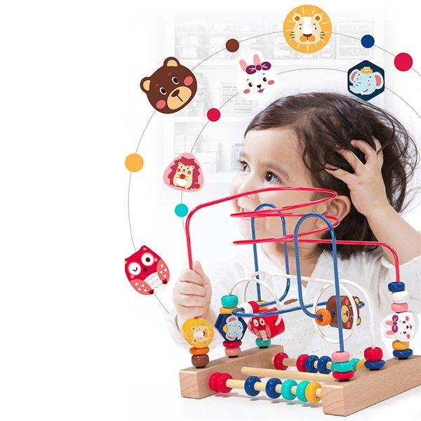 ビーズコースター 木のおもちゃ ルーピング 木製玩具 おもちゃ 子供おもちゃ 赤ちゃん玩具 子供のおもちゃ おしゃれ かわいい 動物 子ども 知育玩具｜lisshop｜07