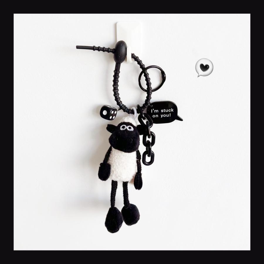 おもろい ひつじのショーン かわいい ミニチュア グッズ ストラップ キーホルダー オシャレ バッグチャーム（Yahoo!・lis shop）
