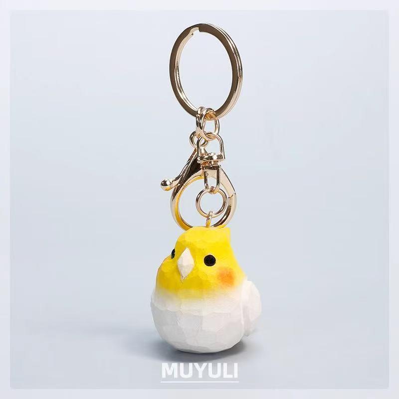 オカメインコ　インコ　セキセイインコ　ブローチ　ことり　チャーム　傘　目印 オカメインコ インコ セキセイインコ ブローチ ことり チャーム