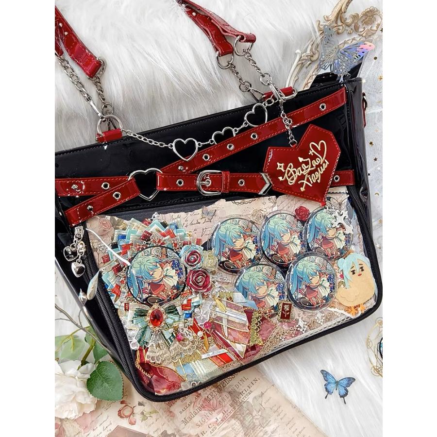 仮面ライダーオーズ 痛バッグ 痛バ 缶バッジ3個付き 斜めがけバッグ 公式 楽天市場】痛バッグ 痛バ レディース ショルダーバッグ PU