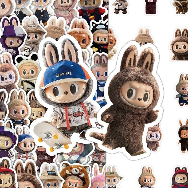 LABUBUランダムステッカー　シール　POPMART 62枚セット ラブブ ステッカー シール LABUBU ランダム封入 絵柄