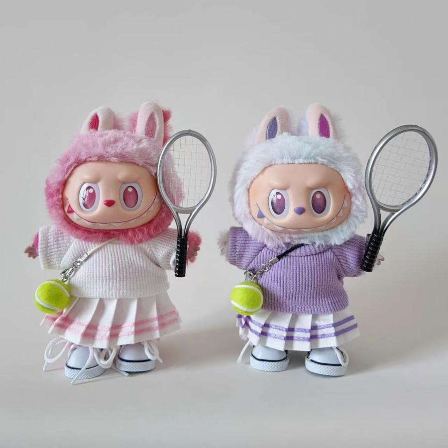 LABUBU ラブブ ぬいぐるみ 着せ替え ドール服 テニス風 スポーツ
