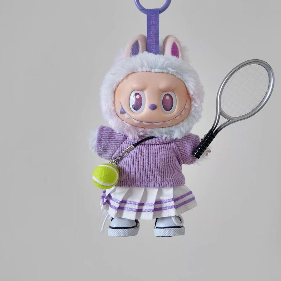 Labubu ぬいぐるみ 17cm プードル風 Labubu ぬいぐるみ 17cm プードル風 高級カスタム品】 Labubu