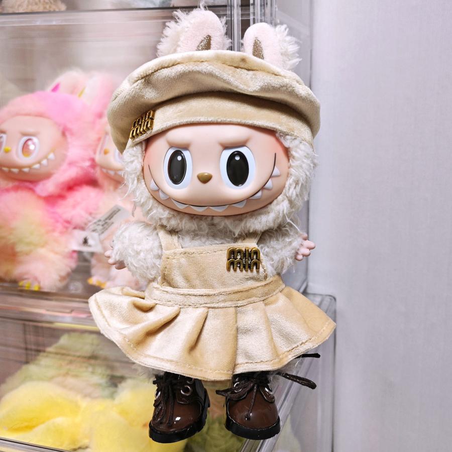 ラブブ labubu 　ぬいぐるみ服着せ替え服　かこいい6点セット　バック付き ラブブ labubu ぬいぐるみ服着せ替え服 6点セット かばん付き