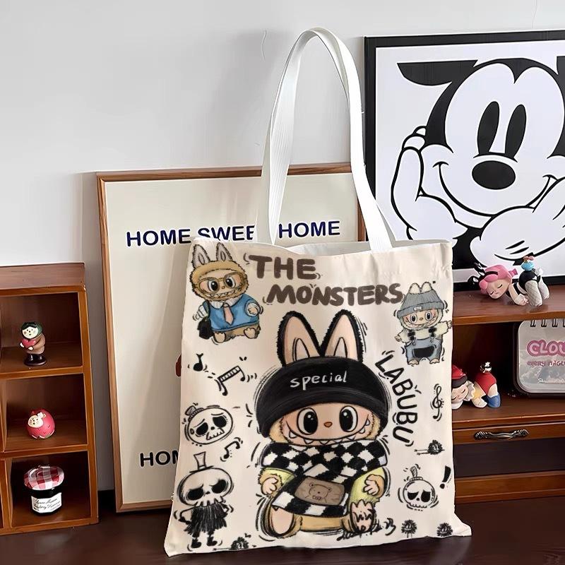 ラブブ風 バッグ レディース トートバッグ キャンバストートバッグ 