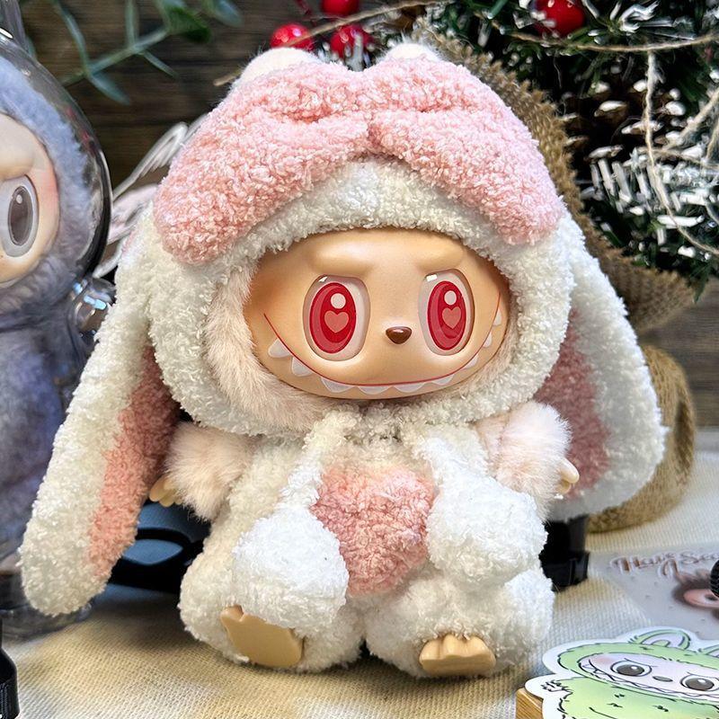 ラブブ　2体セット　PPADA ぬいぐるみ 着せ替え服付き 完全正規品 LABUBU ラブブ 2点セット ぬいぐるみ用服 洋服 ぬい服