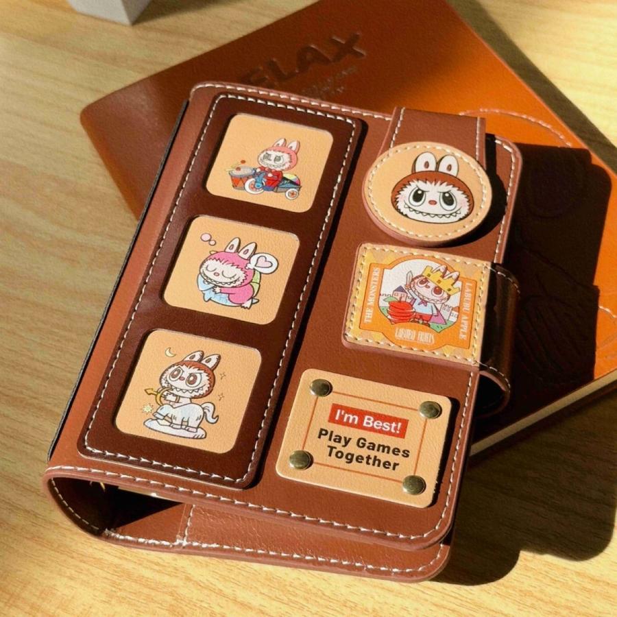 新生活応援クーポン】ラブブ 手帳 A7 6穴 ノートカバー シール収納