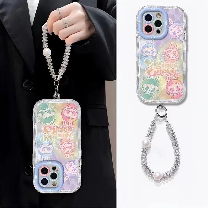 ラブブ スマホケース カバー ケース おしゃれ 携帯 ストラップ