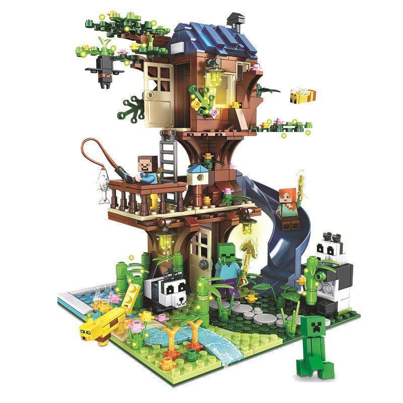 レゴ互換品 マイクラ風 ツリーハウス マインクラフト風 LEGO互換品