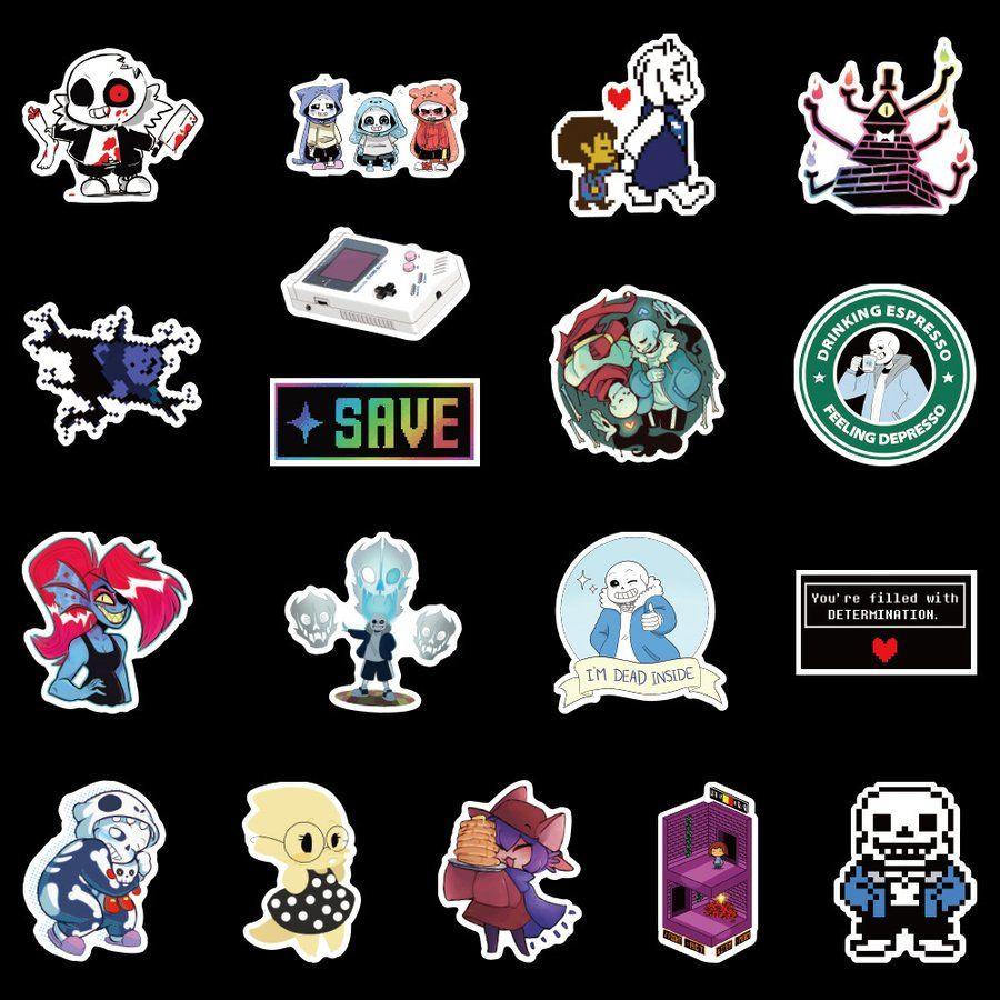 アンダーテール アンダーテイル UNDERTALE 地底世界 ゲーム RPGゲーム ステッカー50枚 p210281847599