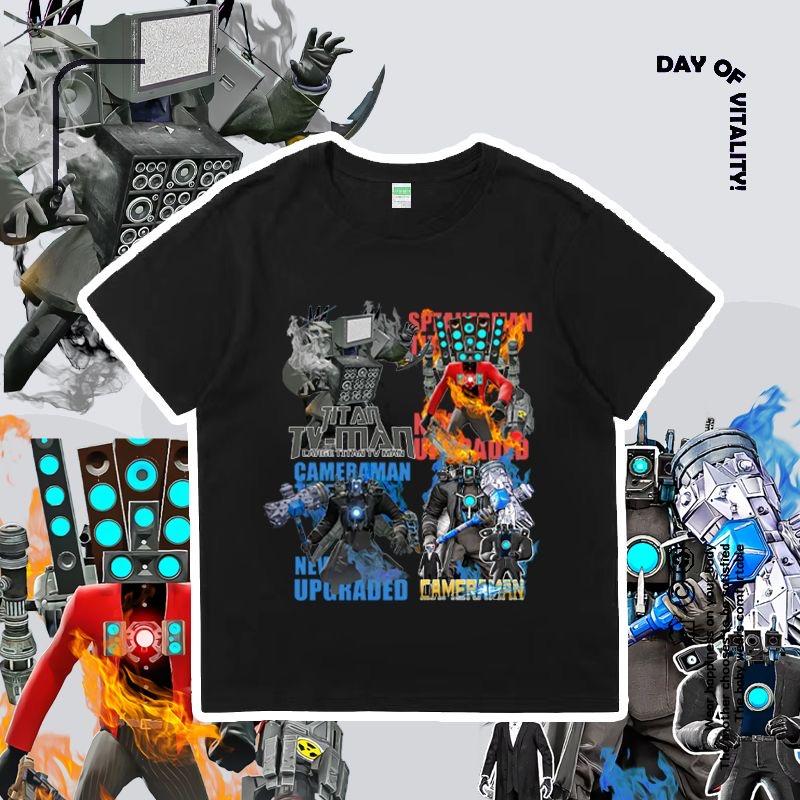 シャツ 夏 半袖 テレビマン 長袖 スキビディトイレ Skibidi Toilet