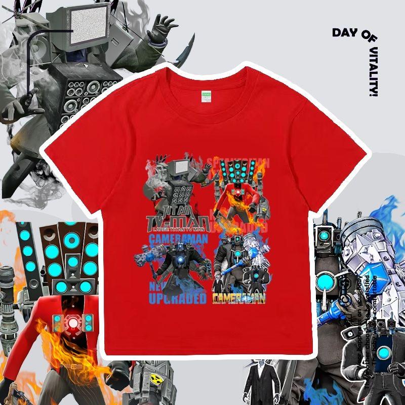 シャツ 夏 半袖 テレビマン 長袖 スキビディトイレ Skibidi Toilet