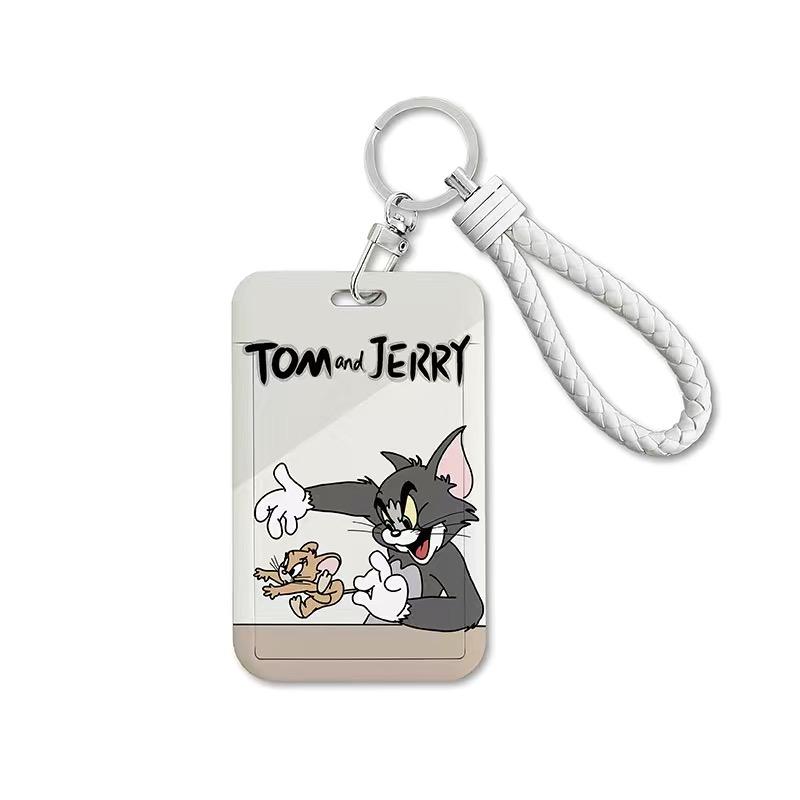 トムとジェリー 定期入れ コイル 付き シングル パスケース ピン