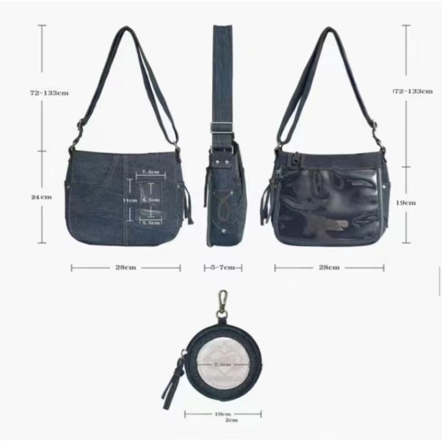 痛バッグ 痛バ レディース ショルダーバッグ デニム デニム