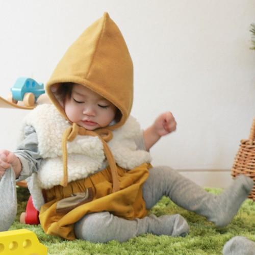 出産祝い ギフト 着ぐるみ こびとセット（帽子・ベスト・かぼちゃ 