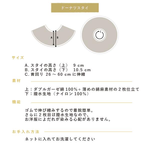 ドーナツスタイ一枚からでもお届け よだれかけ ベビースタイ 新生児 赤ちゃん 男の子 女の子 ビブ 360度 つけ襟 かわいい 出産祝い ブランド リシュマム 1216 1307 出産祝い名入れギフトのリシュマム ヤフー店 通販 Yahoo ショッピング