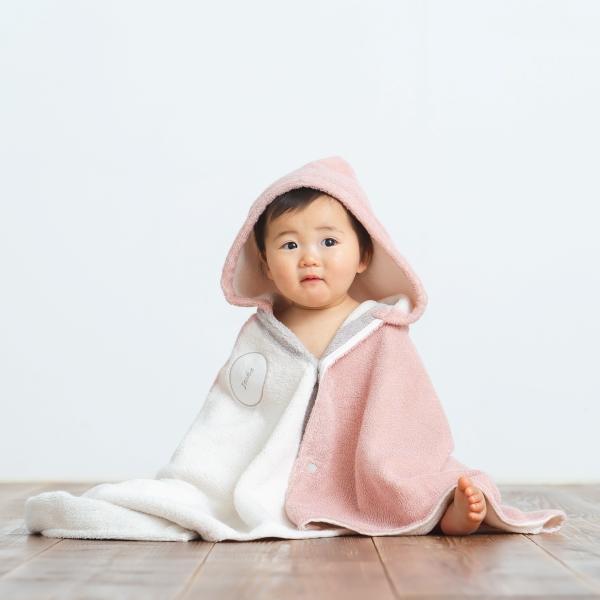 名入れ無料 出産祝い☆今治タオル ベビーバスポンチョ【出産祝いギフト】 ママ ベビー 赤ちゃん 出産祝い  プレゼント 名前入り  ベビーバスポンチョ リシュマムの画像
