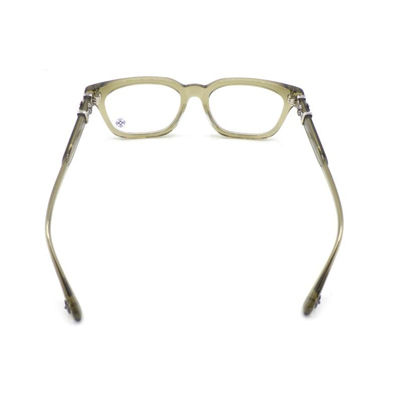 クロムハーツ CHROME HEARTS 【 COX UCKER 】 側面 CH差し交わす テンプル ウェリントン アイウェア 黒眼鏡 メガネ w27346