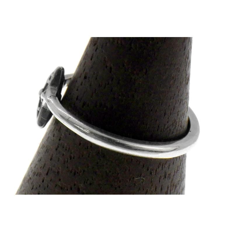 追跡付★クロムハーツ CHROME HEARTS 【 BUBBLGM STAR 】 バブルガム スター シルバー リング　s4375