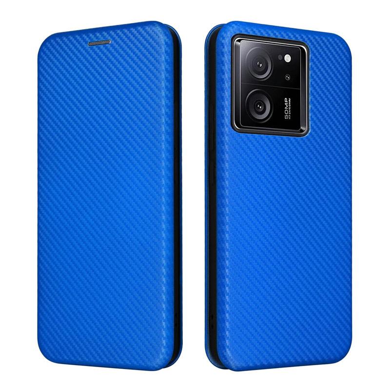 Xiaomi（シャオミ） Xiaomi 13T 手帳型 ケース カーボンファイバー素材