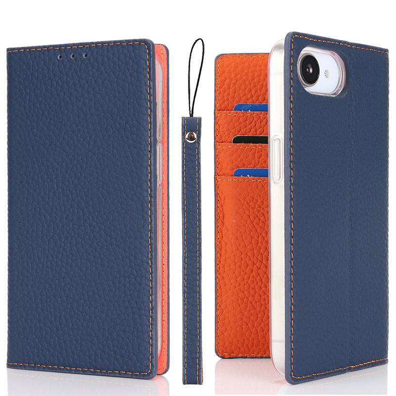 本革 iPhone 16e ケース 手帳型 財布型 ベルト無し スタンド機能 カード収納 イヤホンクリップ ストラップ付き 爆買 | iPhone 16 | 13