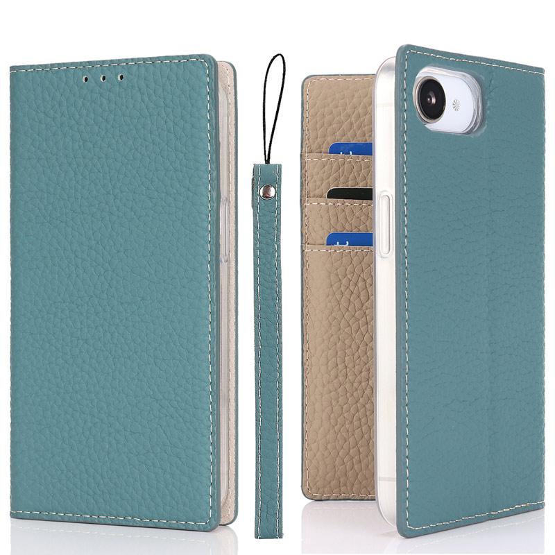 本革 iPhone 16e ケース 手帳型 財布型 ベルト無し スタンド機能 カード収納 イヤホンクリップ ストラップ付き 爆買 | iPhone 16 | 15