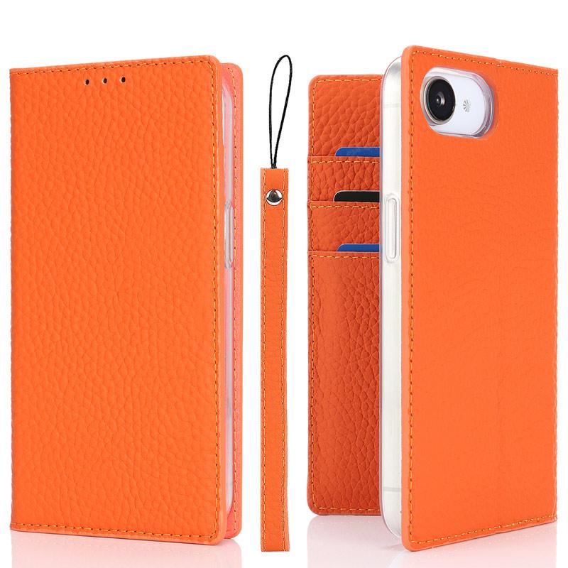 本革 iPhone 16e ケース 手帳型 財布型 ベルト無し スタンド機能 カード収納 イヤホンクリップ ストラップ付き 爆買 | iPhone 16 | 17