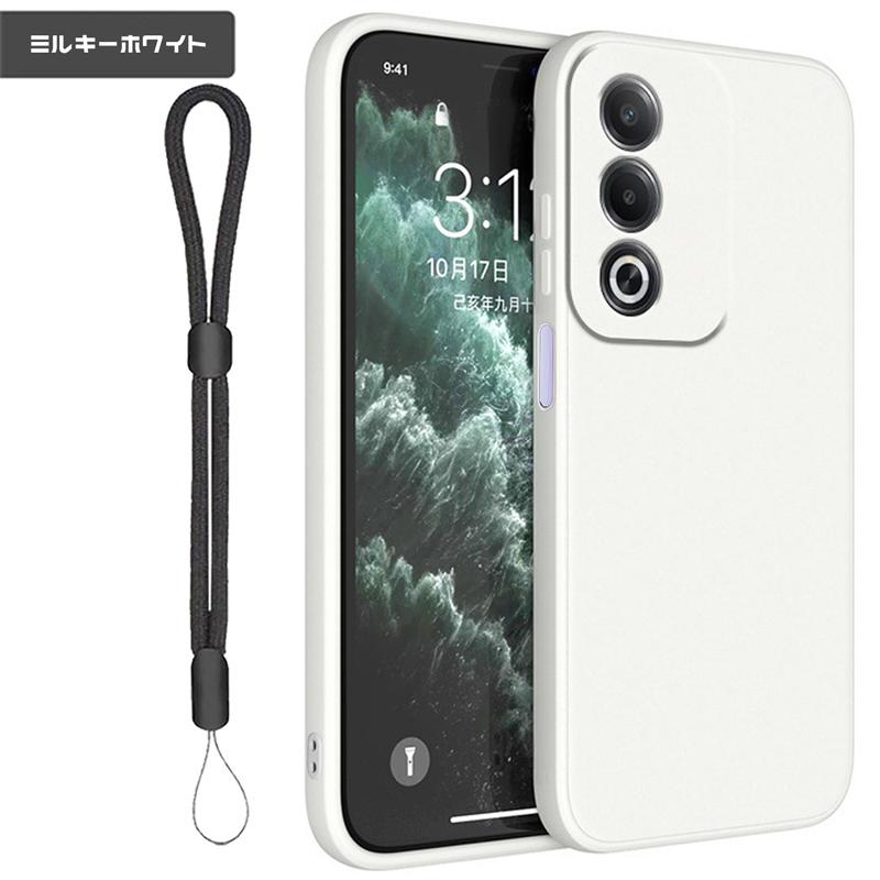 OPPO A3 5G ホワイト ケース付き OPPO A A3 5G ケース 柔らかいTPU素材 耐衝撃 着脱簡単 マット加工