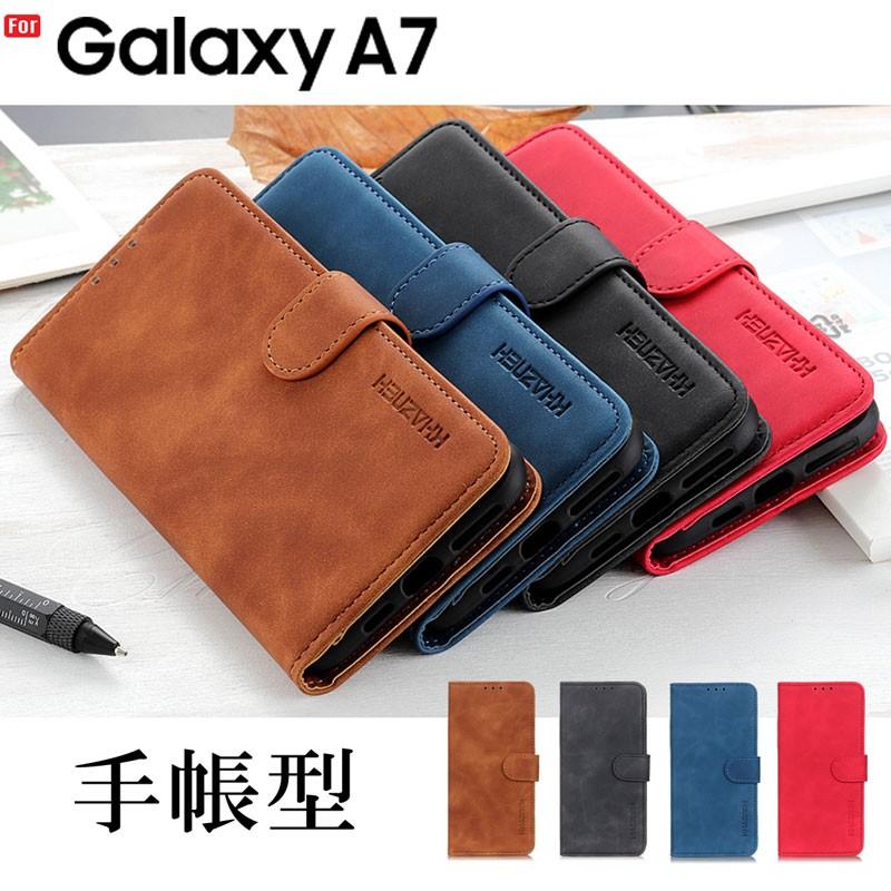Samsung Galaxy A7 本体（手帳型ケース付き） Galaxy A7 ケース 手帳型 スマホケース SM-A750C 閉じたまま通話