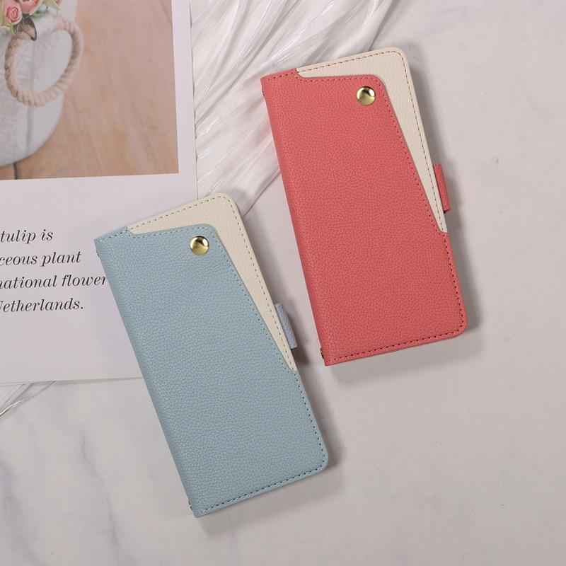 arrows Alpha ケース 手帳型 F-51F 対応 財布型 シボ加工素材 ミラー カード収納 スタンド機能 ハンドストラップ付き 爆買 | arrows | 06