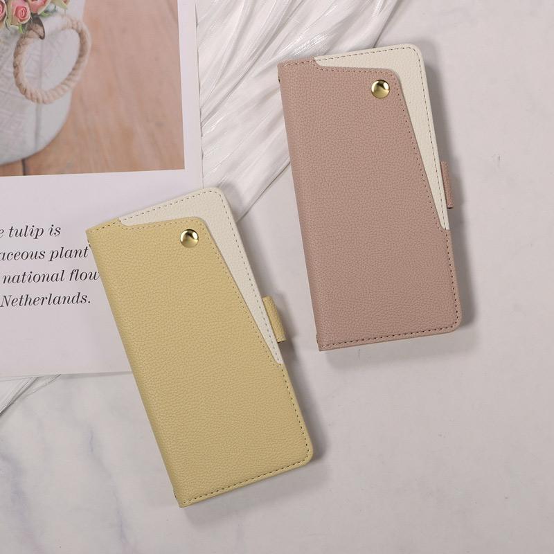 arrows Alpha ケース 手帳型 F-51F 対応 財布型 シボ加工素材 ミラー カード収納 スタンド機能 ハンドストラップ付き 爆買 | arrows | 07