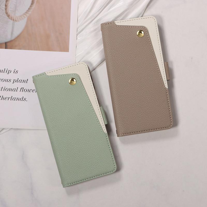 arrows Alpha ケース 手帳型 F-51F 対応 財布型 シボ加工素材 ミラー カード収納 スタンド機能 ハンドストラップ付き 爆買 | arrows | 08