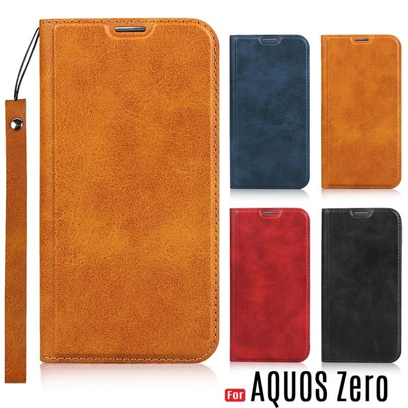 Aquos Zero ケース 手帳型 ストラップ付き 薄型 カード収納 Aquos Zero カバー 801sh Sh Rm10 スマホケース Aquos Sb29 Litbrian 通販 Yahoo ショッピング