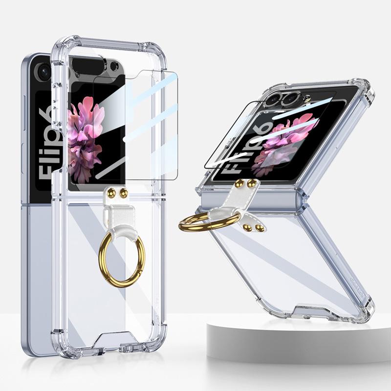 Galaxy Z Flip6 ケース 四つ角にエアバッグ 耐衝撃 折り畳み式 Galaxy Z Flip6 ケース 四つ角にエアバッグ 耐衝撃 折り畳み式