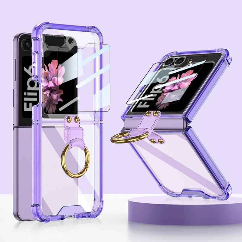 Galaxy Z Flip6 ケース 四つ角にエアバッグ 耐衝撃 折り畳み式 Galaxy Z Flip6 ケース 四つ角にエアバッグ 耐衝撃 折り畳み式