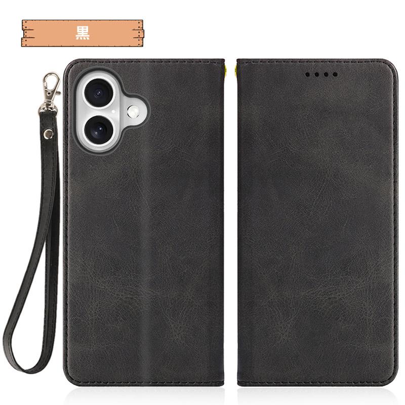 iPhone 17 ケース 手帳型 財布型 耐衝撃 ベルト無し マグネット内蔵